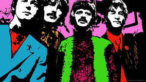 The Beatles Pop Art Wallpaper