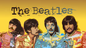 The Beatles Yellow Wallpaper