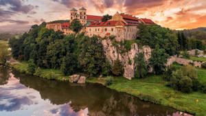 The Benedictine Abbey, Tyniec In Krakow Poland Wallpaper