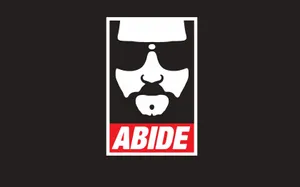 The Big Lebowski The Dude Abide Poster Art Wallpaper