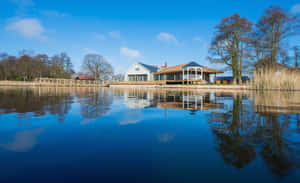 The Boathouse In The Norfolk Broads, England Wallpaper