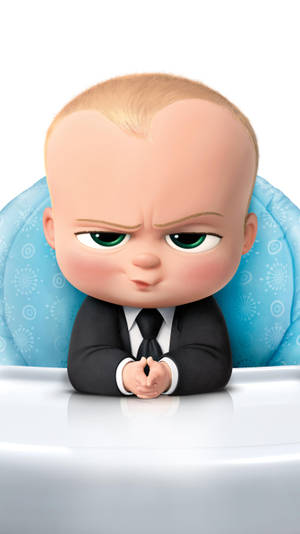 The Boss Baby In Serious Face Wallpaper