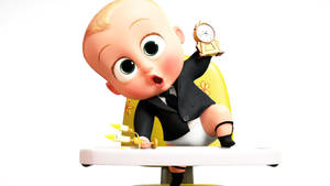 The Boss Baby On High Chair Wallpaper