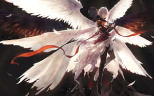 The Brilliant Hues Of Lucifer's Wings Grace The Sky. Wallpaper
