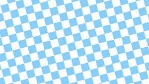 The Calm Tones Of Baby Blue Checkered Pattern Wallpaper