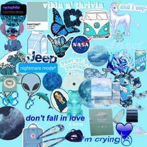 The Color And Beauty Of Hidden Blue Things Wallpaper