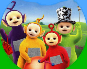 The Complete Teletubbies Ensemble Wallpaper