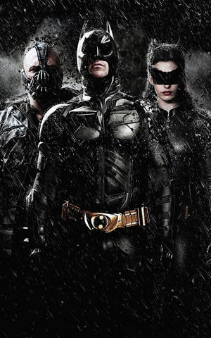 The Dark Knight Batman, Bane And Cat Woman Wallpaper