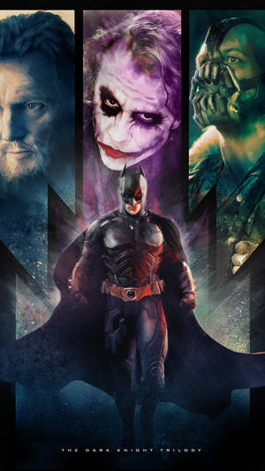The Dark Knight Trilogy Aesthetic Fan Art Wallpaper