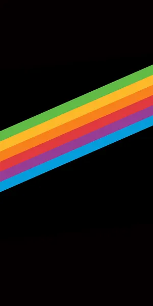 The Dark Side Of The Moon - A Rainbow Colored Stripe Wallpaper