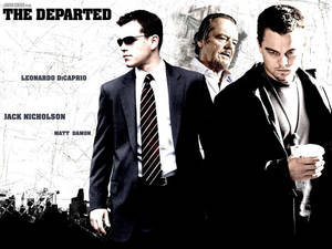 The Departed Black And White Movie Poster Wallpaper