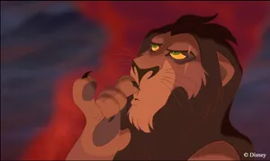 The Devious Prince Scar From Disney's Lion King Wallpaper