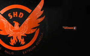 The Division 2 Logo In Black Wallpaper