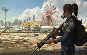 The Division 2 Ruined Amusement Park Wallpaper