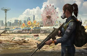 The Division 2 Ruined Amusement Park Wallpaper