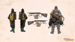 The Division 4k Soldiers Terror Weapons Wallpaper