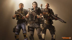 The Division 4k Three Soldiers Squad Wallpaper