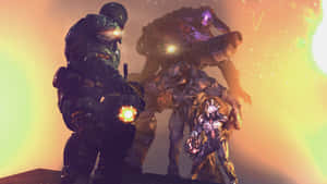 The Doom Slayer Fights Against The Great Evil. Wallpaper