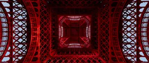 The Eiffel Tower From The Inside Wallpaper