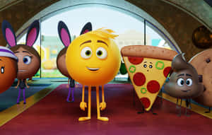 The Emoji Movie's Gene With Poop Emoji Wallpaper