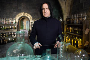 The Enigmatic Potion Master, Severus Snape Wallpaper
