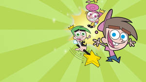 The Fairly Oddparents Green Background Wallpaper