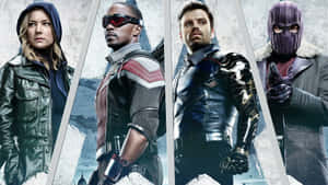 The Falcon And The Winter Soldier Movie Characters Wallpaper