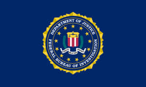 The Fbi Logo On A Blue Background Wallpaper