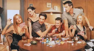 The Friends Play Poker Wallpaper