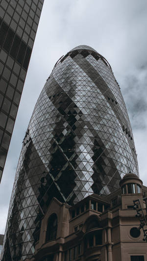 The Gherkin Street View Wallpaper