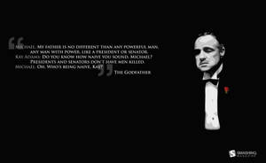 The Godfather Marlon Iconic Quotes Wallpaper