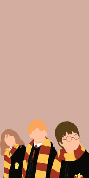 The Golden Trio - Harry, Ron And Hermione Wallpaper