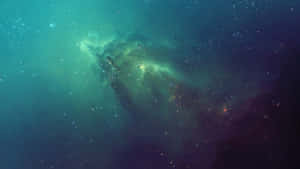 The Green And Blue Colors Of Our Galaxy Represent The Vastness Of The Universe Wallpaper