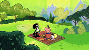 The Grim Adventures Of Billy And Mandy - Main Characters Wallpaper Wallpaper