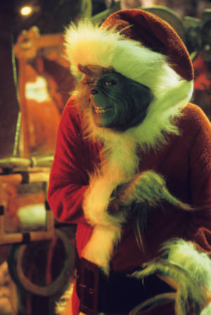 The Grinch Furry Santa Outfit Wallpaper