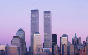 The Historic Twin Towers Of New York City Wallpaper