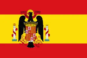 The Historical Spanish Flag From 1945 To 1977 Wallpaper