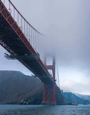 The Iconic Fog Of San Francisco Shines In The Morning Sun. Wallpaper