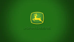 The Iconic John Deere Logo In Bold Green Wallpaper