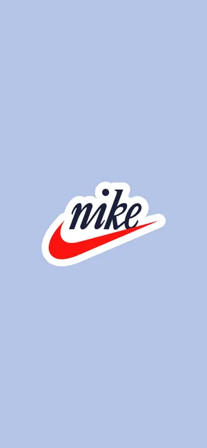 The Iconic Nike Blue Logo Wallpaper