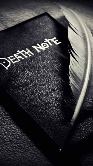 The Iconic Notebook From Death Note Phone Wallpaper