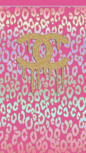 The Iconic Pink And Black Color Scheme Of The Chanel Logo Wallpaper