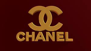 The Iconic Pink Chanel Logo Wallpaper