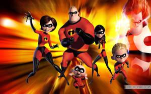 The Incredibles And Syndrome Wallpaper