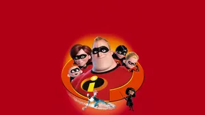 The Incredibles In A Circle Wallpaper