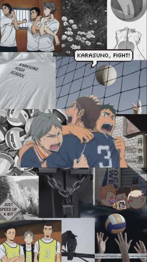The Karasuno Team Is Ready To Soar To Their Next Victory! Wallpaper