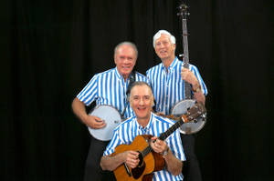 The Kingston Trio At A Photoshoot By Chris Devlin Wallpaper