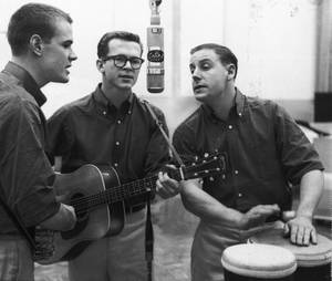 The Kingston Trio Studio Recording Wallpaper