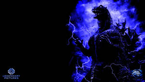 The Legendary Godzilla Unleashes A Mighty Bolt Of Lightning Wallpaper