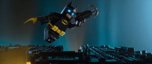 The Lego Batman Movie Flying Batman Scene Wallpaper